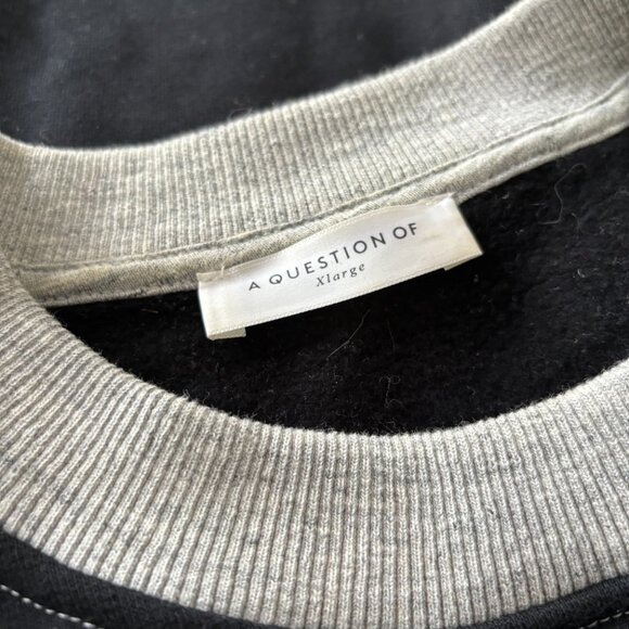 A Question Of Black and Grey Crewneck Size XL - Picture 6 of 6
